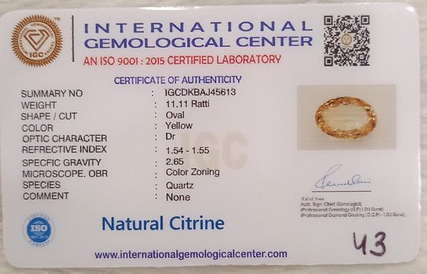 Natural Citrine: The Stone of Abundance and Optimism Summary No IGCDKBAJ45613 image 2