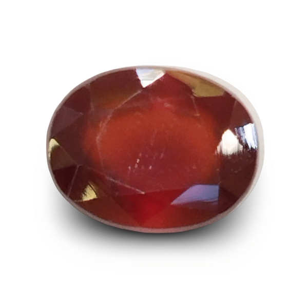 Natural Hessonite (Gomed) oval mixed cut loose gemstone, IGC certified IGCDKBAJ42747
