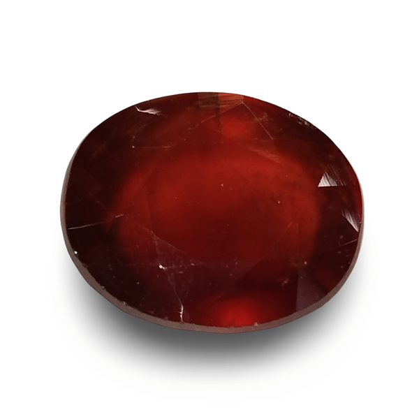 Natural Hessonite Garnet | Oval Mixed Cut | Brownish Orange Gemstone Certificate Number: IGCDKBAJ42754 image 0