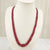 Natural ruby two line beaded necklace – Tushar Gems