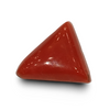 Natural Italian Red Coral (Moonga) triangular cabochon, untreated, certified IGCDKBAJ42413