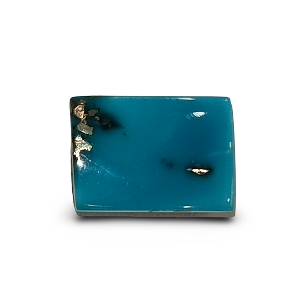 Natural Turquoise | Certified Square Cabochon in Sea Blue Certificate No.: IGCDKBAJ41421 image 2
