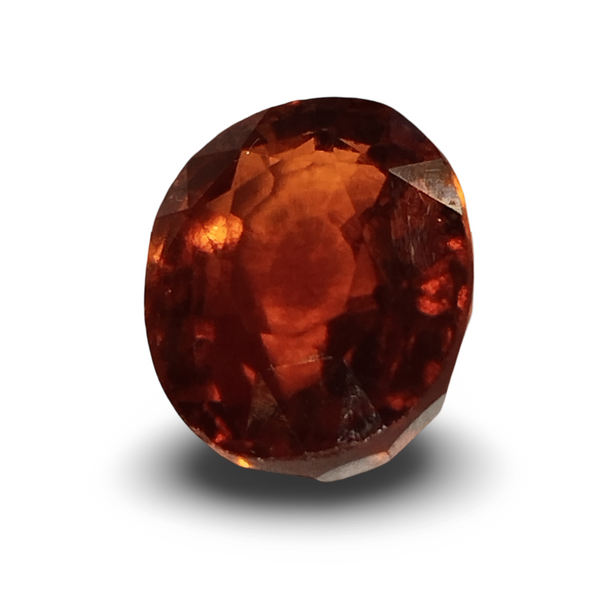 Natural Hessonite (Gomed) | Oval Mix Cut | IGC Certified Certificate Number: IGCDKBAJ42799 image 1