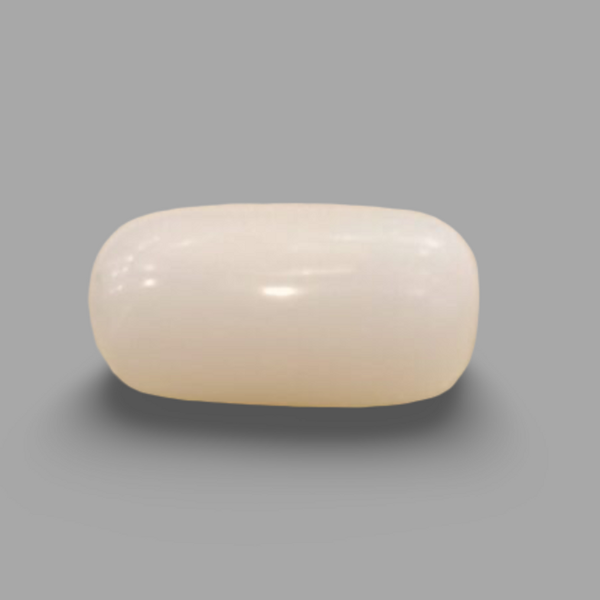 Natural White Coral (Safed Moonga) certified loose gemstone, report no. IGCDKBAJ41475