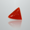 Natural Italian Red Coral (Moonga) triangle cut, untreated, certified IGCDKBAJ44615