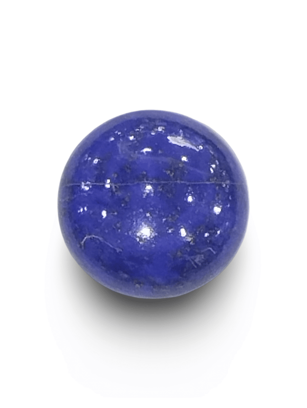 Natural Lapis Lazuli | Oval Cabochon | Royal Blue with Pyrite | IGC CertifiedCertificate No.: IGCDKBAJ42482 image 1