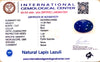 Natural Lapis Lazuli | Oval | IGC Certified Certificate No.: IGCDKBAJ44663 image 2