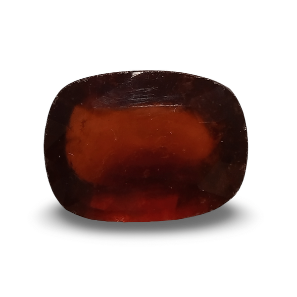 Natural brownish orange Hessonite (Gomed) oval mixed cut loose gemstone, certified IGCDKBAJ42746