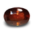 Natural brownish orange Hessonite (Gomed) oval mixed cut loose gemstone, certified IGCDKBAJ42759