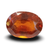 Natural brownish orange Hessonite (Gomed) oval mixed cut loose gemstone, certified IGCDKBAJ42756