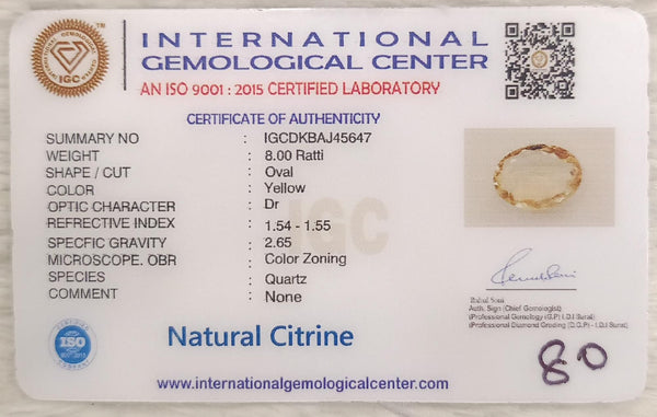 Natural Citrine: The Stone of Abundance and Optimism Summary No IGCDKBAJ4647 image 2