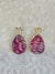 Imperial Ruby Leaf Earrings – 31.72 ct Hand-Carved Natural Rubies with 0.55 ct Diamonds image 0