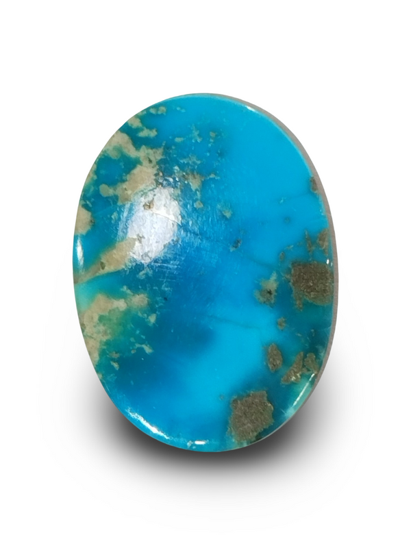 Natural Turquoise | IGC Certified | Oval Cabochon | Sea Blue Certification Number: IGCDKBAJ41447 image 0
