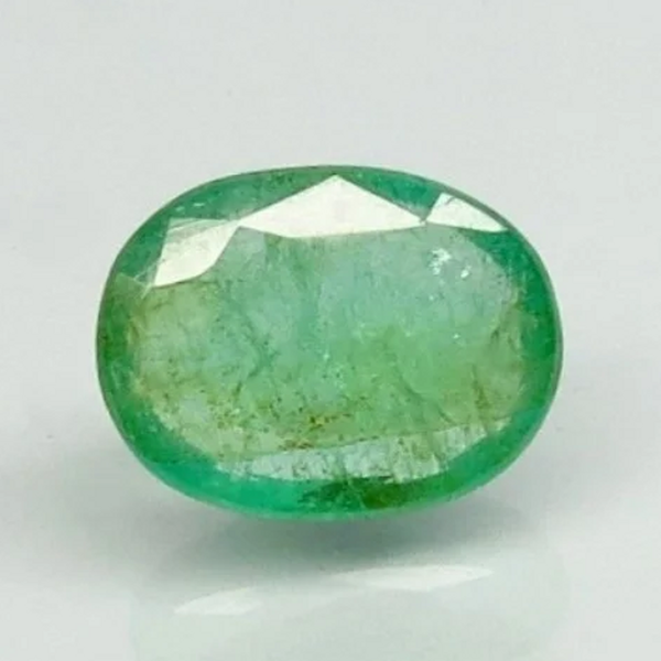 Natural Emerald (Panna) oval mixed cut loose gemstone, report no. 7876D31510