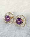 Celestia Halo Earrings – 9.01 ct Natural Amethyst with 1.17 ct Natural Diamonds in 14K Gold image 2