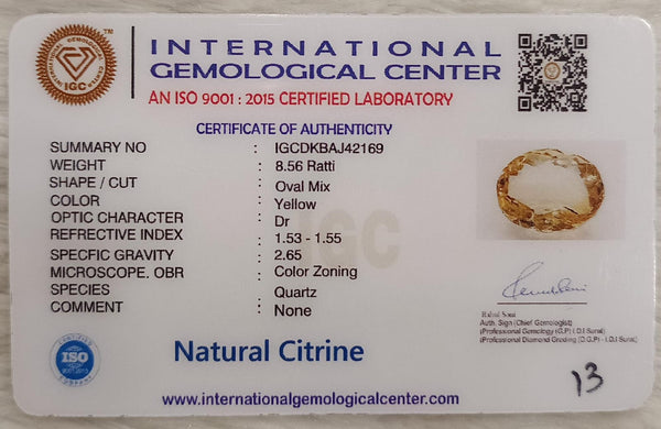 Natural Citrine: The Stone of Abundance and Optimism Summary No IGCDKBAJ42169 image 2