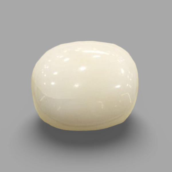 Natural White Coral (Safed Moonga) certified loose gemstone, report no. IGCDKBAJ41483