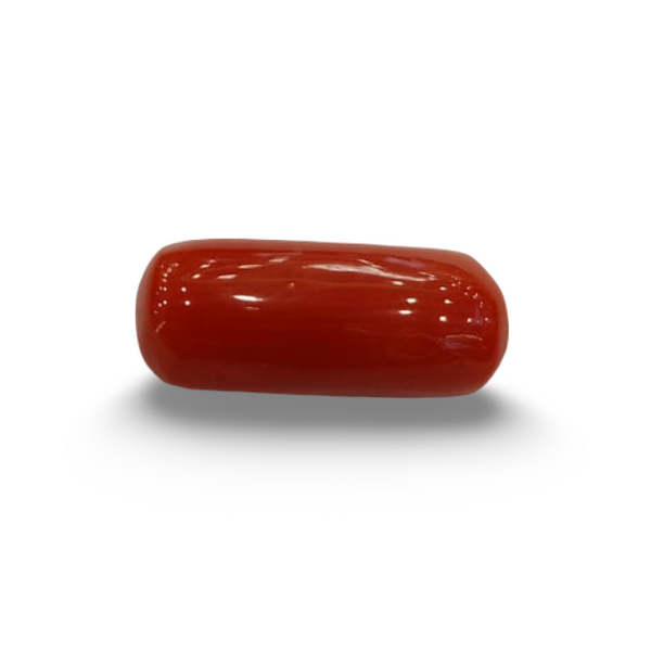 Natural Red Coral | Certified |Capsule Cut Gemstone Summary No. IGCDKBAJ44728 image 0