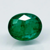 Natural green Emerald (Panna) oval mixed cut loose gemstone, report no. 9914D40109