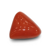 Natural Italian Red Coral (Moonga) triangular cabochon, untreated, certified IGCDKBAJ42437