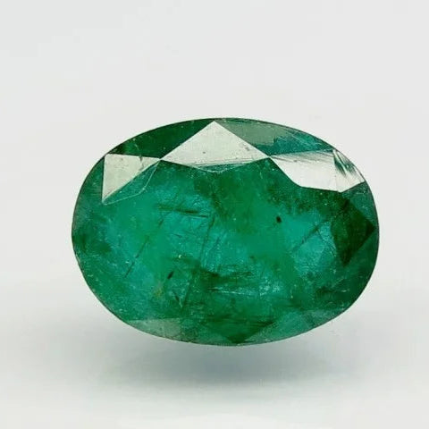 Natural Emerald 9.14 Ratti Govt. Lab Certified | Oval Mixed CutCertificate No.: 6810D26572 image 0