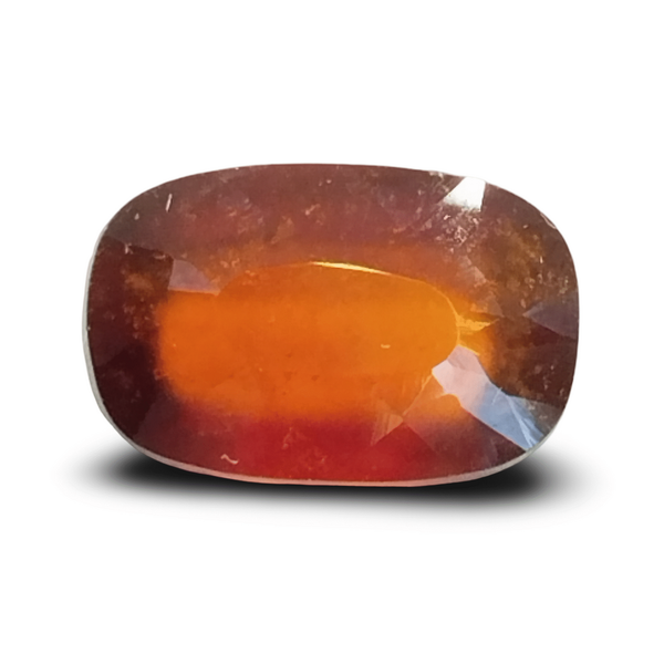 Natural brownish orange Hessonite (Gomed) cushion mixed cut loose gemstone, certified IGCDKBAJ42781