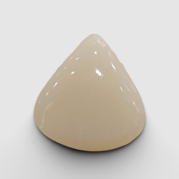 Natural White Opal 7.28 ratti triangle cabochon loose gemstone, IGC certified IGCDKBAJ43008