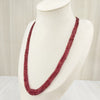 Natural Ruby Two line Beaded Necklace: A Dazzling Display of Luxury and Passion image 5