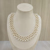 Natural pearl four line round and oval bead necklace – Tushar Gems