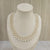 Natural pearl four line round and oval bead necklace – Tushar Gems