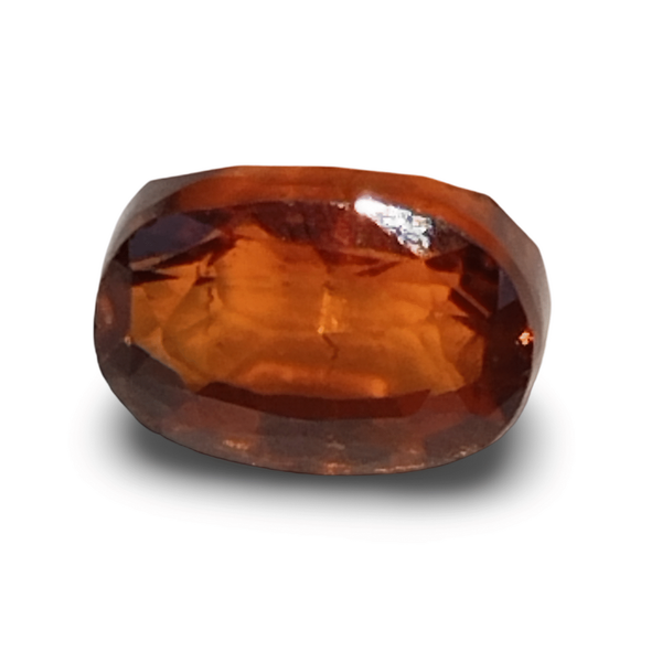 Natural Hessonite (Gomed) oval mixed cut loose gemstone, IGC certified IGCDKBAJ42706