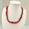 coral single line mix shape necklace 09 image 2