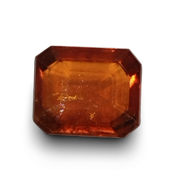 Natural Hessonite (Gomed) rectangle cut loose gemstone, IGC certified IGCDKBAJ44635