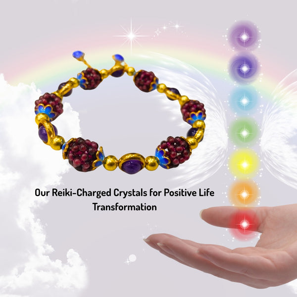 Brown Premium Grape Garnet Protection Strength Wearer From Negativity Bracelet For Men & Women image 4