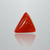 Natural Italian Red Coral (Moonga) triangular cabochon, untreated, certified IGCDKBAJ42411