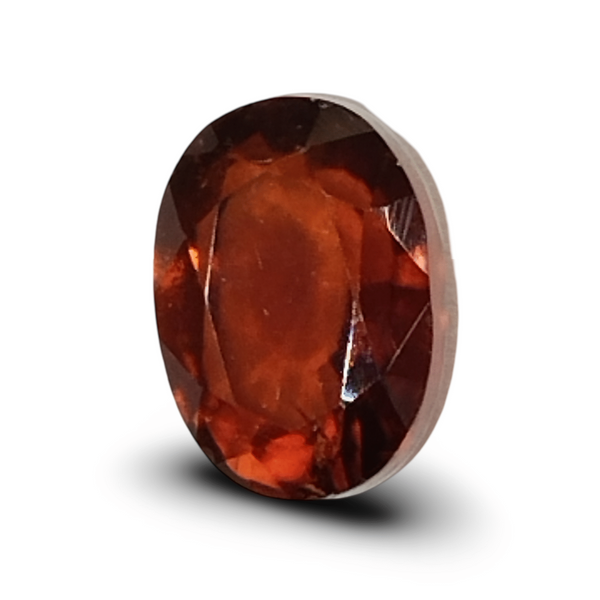 Natural Hessonite Garnet | Certified Oval Cut | Orangish Brown Certificate No.: IGCDKBAJ44636 image 1