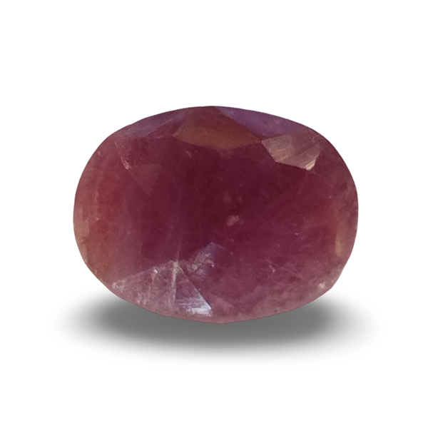 Natural deep red Ruby (Manik) oval cut loose gemstone, IGC certified IGCDKBAJ44829