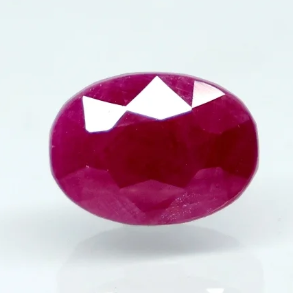 Natural Purplish Red Ruby | Certified Unheated | Oval Mixed Cut Report No. 9581D38681 image 0