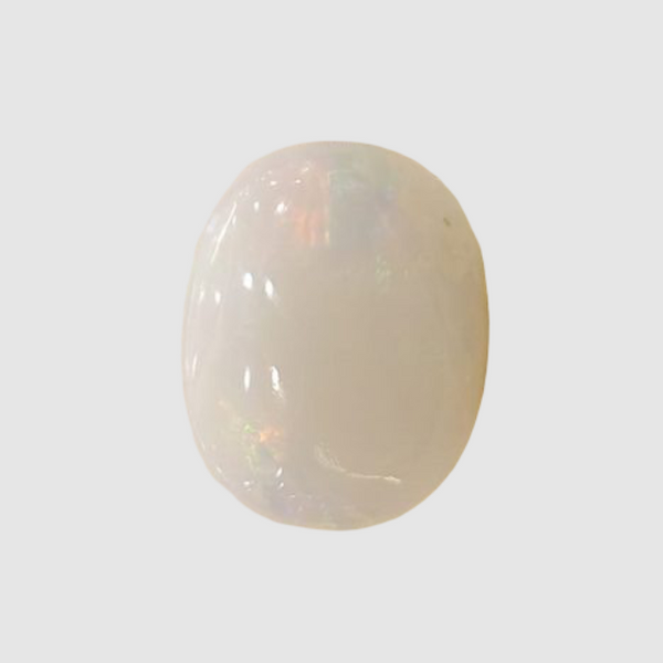 Natural White Opal 4.83 Ratti| Oval Cabochone | Certified No. IGCDKBAJ42955 image 1