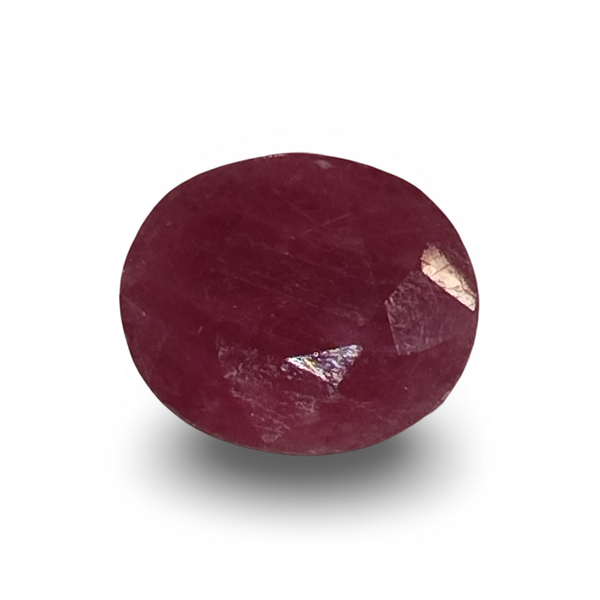 Natural red Ruby (Manik) oval cut loose gemstone, IGC certified IGCDKBAJ44824