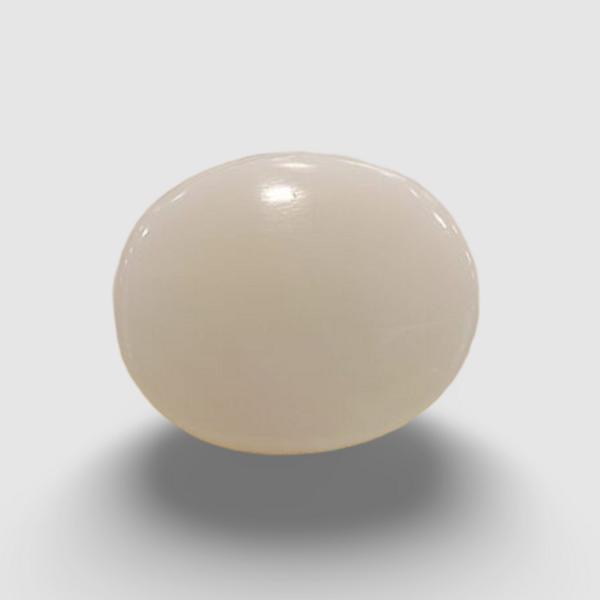 Natural White Opal 5.00 ratti oval cabochon loose gemstone, IGC certified IGCDKBAJ42989