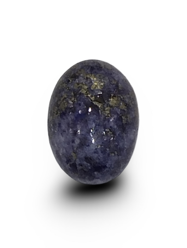 Natural Lapis Lazuli | Oval Cabochon | Deep Blue with Rich Pyrite Matrix | Certified Certificate No.: IGCDKBAJ42491 image 0
