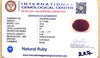 Natural Ruby | Oval Cut | IGC Certified Number: IGCDKBAJ44838 image 2