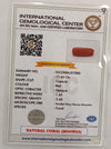 Natural Red Coral | Certified | Capsule Cut Gemstone Summary No. IGCDKBAJ57880 image 2