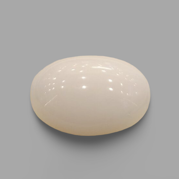 Natural White Coral (Safed Moonga) certified loose gemstone, report no. IGCDKBAJ41509