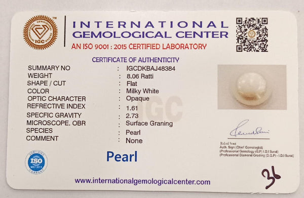 Natural Pearl The Essence of Elegance and Serenity Summary No IGCDKBAJ48384 image 2