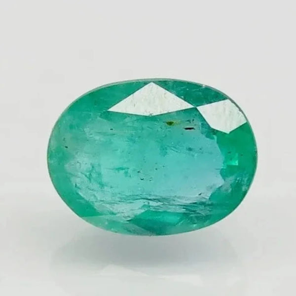Natural Emerald (Panna) oval mixed cut loose gemstone, report no. 6699D25933