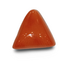 Natural Italian Red Coral | Certified Triangular Cabochon Moonga | Untreated Gemstone IGCDKBAJ42466 image 0