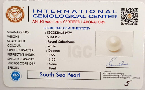 Natural South Sea Pearl – A Symbol of Elegance & Purity Summary No IGCDKBAJ54979 image 2