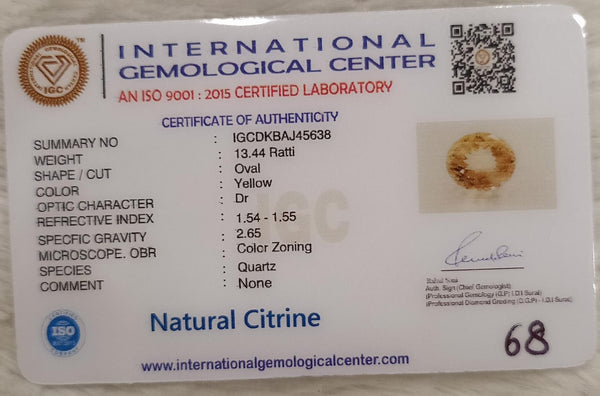 Natural Citrine: The Stone of Abundance and Optimism Summary No IGCDKBAJ45638 image 2